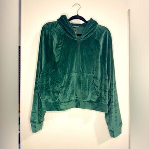 Green Victorias Secret ZipUp Hoodie